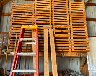 Over 100 wood crates