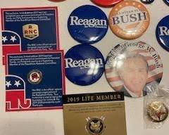 Vintage Political Buttons, Coins, More 