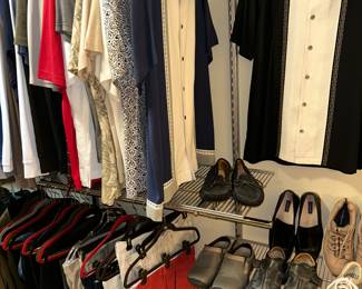 Men’s Clothing, size M & Shoes, size 8 from Sherry, Timberland, GH Bass & Co, Merrel, Cole Hann & more