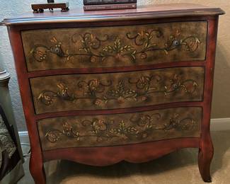 Theee Drawer Chest - Floral Design