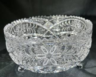 Lead Crystal Footed Bowl