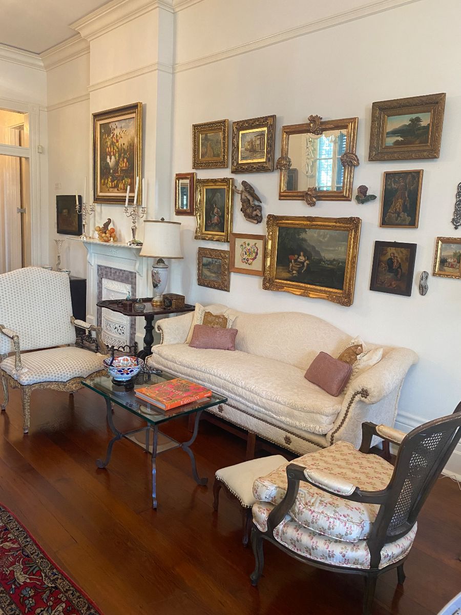 Lovely formal living room replete with fabulous pieces