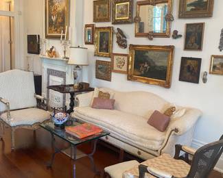 Lovely formal living room replete with fabulous pieces