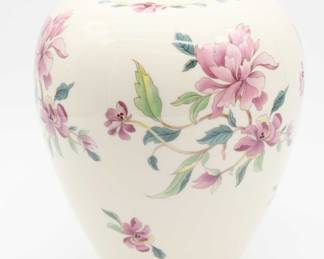 Lenox Vase Medium With Flowers And Gold Trim - Original Box