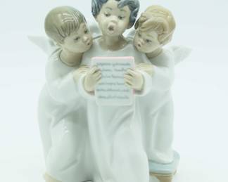 Lladro Group Of Angels Figurine