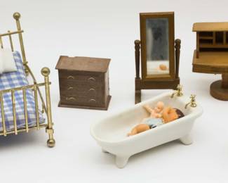 Lot Of Assorted Miniature Doll House Furniture - Please See All Photos 