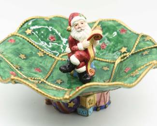 Compote Santa's List By FITZ & FLOYD