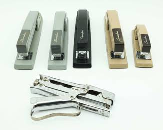 Vintage Swingline Staplers (5) CLIPPER PLIER HAND STAPLER