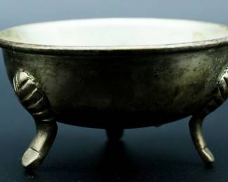 Antique Cauldron Offering Bowl