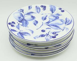 Quadrifoglio Italy Porcelain 11 Plates - Set Of 8