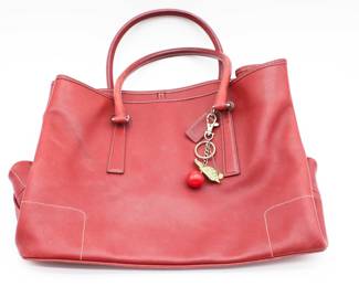 Vintage Red Coach Bag - See All Photos For Serial Number