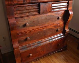 Antique Wooden Chest Of Drawers, Circa 1830