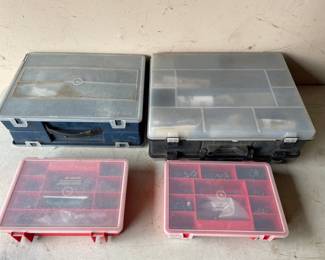 Multi Compartment Equipment/hardware Carrying Cases - 4 Total