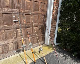 Lot Of Vintage Fishing Poles - 4 Total - Please See All Photos