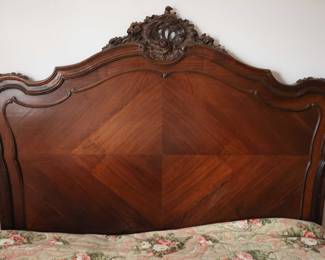 Vintage Wooden  Brown Headboard 