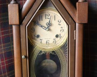 Vintage Judith's Clockwork Oak Kitchen Mantle Clock