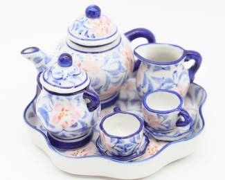 Lot Of Assorted Miniature Doll House Dish Ware - Please See All Photos 