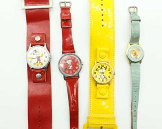 **Rare 1971 INGERSOLL Mickey Mouse Watch,Timex Snoopy Floating Tennis Ball Watch, Snoopy Hand-wound Watch 1965