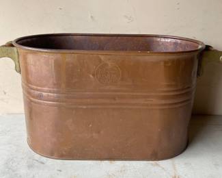 Revere Were  COPPER WATER BOILER BIN  - Wooden Handle 