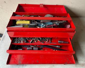 Vintage Snap On Tools Tool Box W/  Assorted Tools