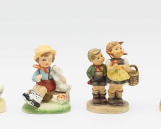 Four Vintage Figurines - 2 Hummel Figurines