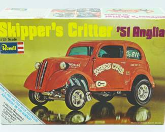 Revell Skippers Critter '51 Anglia Gasser 1/25 Scale 1970 Model Kit H-1281
