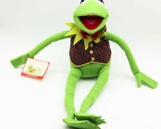 Vintage NWT Disney Muppets Macys Kermit The Frog 25 Plush Stuffed Animal Toys
