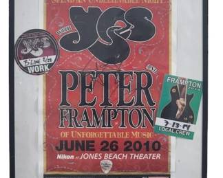 Yes & Peter Frampton Framed Passes Poster Pick