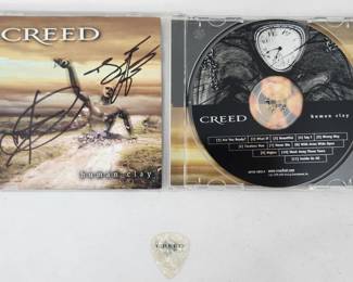 Creed Tremonti & Phillips Signed CD Insert w/ Pick