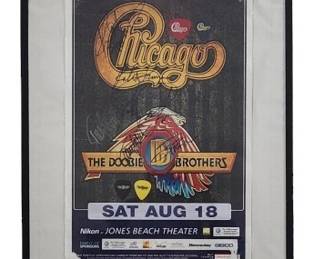 Chicago Doobie Brothers Signed Poster & Picks