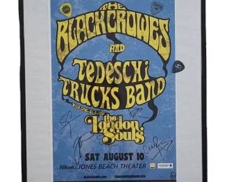 The Black Crowes Signed Concert Poster & Picks