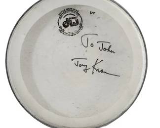 Joey Kramer Signed Drum Head 10 1/2"