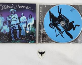 Black Crowes Signed By Your Side CD Insert w/ Pick