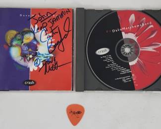 Dave Matthews & Carter Beauford Signed CD & Pick