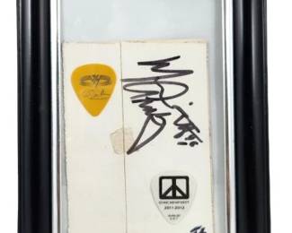 Michael Anthony Van Halen Signed Pass & Picks