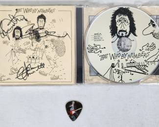 The Who Band Signed CD Insert with Pick