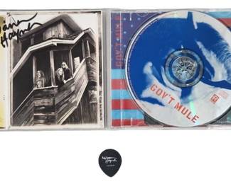 Govt Mule Warren Haynes Signed CD Insert & Pick