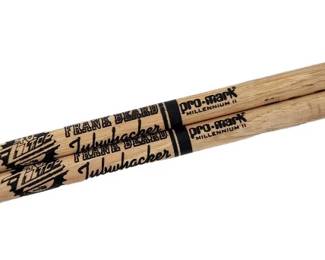 Frank Beard ZZ Top Used Tub Whacker Drum Sticks