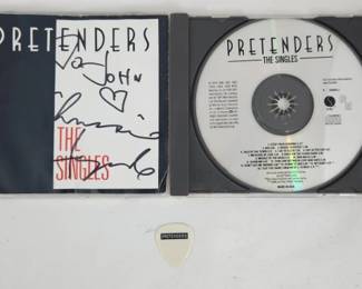 Pretenders Chrissie Hynde Signed CD Insert w/ Pick