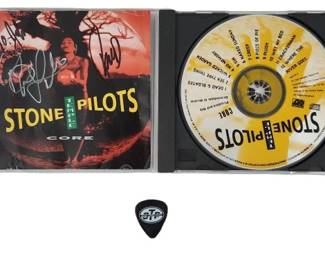 STP Weiland & DeLeo Signed CD & Pick