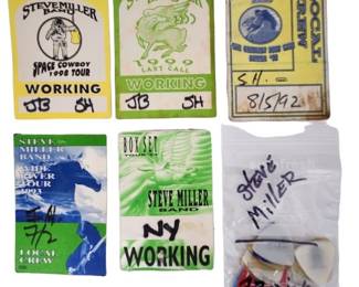 Steve Miller Band Crew Passes & Guitar Picks
