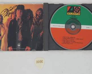 AC/DC Signed "Powerage" CD & Malcom Pick
