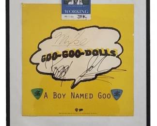 Goo Goo Dolls Signed Poster, Crew Pass & Picks
