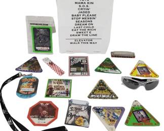 Aerosmith Concert Memorabilia Pass Pick Sunglasses