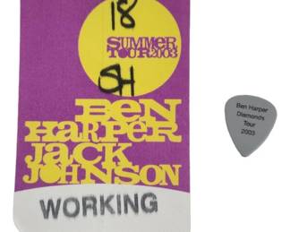 Ben Harper & Jack Johnson Crew Pass & Pick