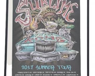 Sublime with Rome Signed Poster with Pick in Frame