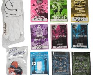 Dave Matthews Band Crew Passes, Picks & Golf Glove