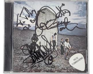 The Who Signed CD Insert & Guitar Pick