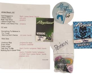 Poison 2008 Setlist, Crew Passes & 53 Guitar Picks