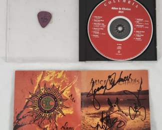 Alice in Chains Signed CD & Inez Lollapalooza Pick